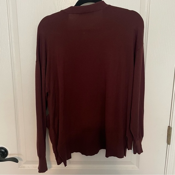 RACHEL Rachel Roy Burgundy Cardigan - Picture 3 of 4